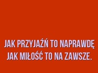 Przyjaźń i miłość na zawsze! ♥