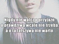 Nigdy nie walcz o przyjaźń!