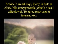 Kobiecie zmarł mąż, kiedy ta była w ciąży. To zdjęcie poruszyło internautów...