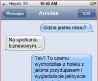Ale wpadka... nie warto kłamać przez SMS, Przekonaj się sama!