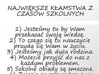 Zobacz największe kłamstwa z czasów szkolnych... To prawda!