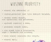 Wiosenne priorytety