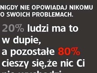 Nie opowiadaj o swoich PROBLEMACH!