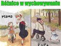 Różnice w wychowaniu pomiędzy tatą a mamą :P