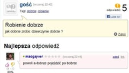 Zapytał jak zrobić dziewczynie dobrze... Zobacz co mu doradzili, haha :D