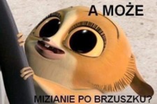 Mizianie po brzuszku, kto chętny! ;P